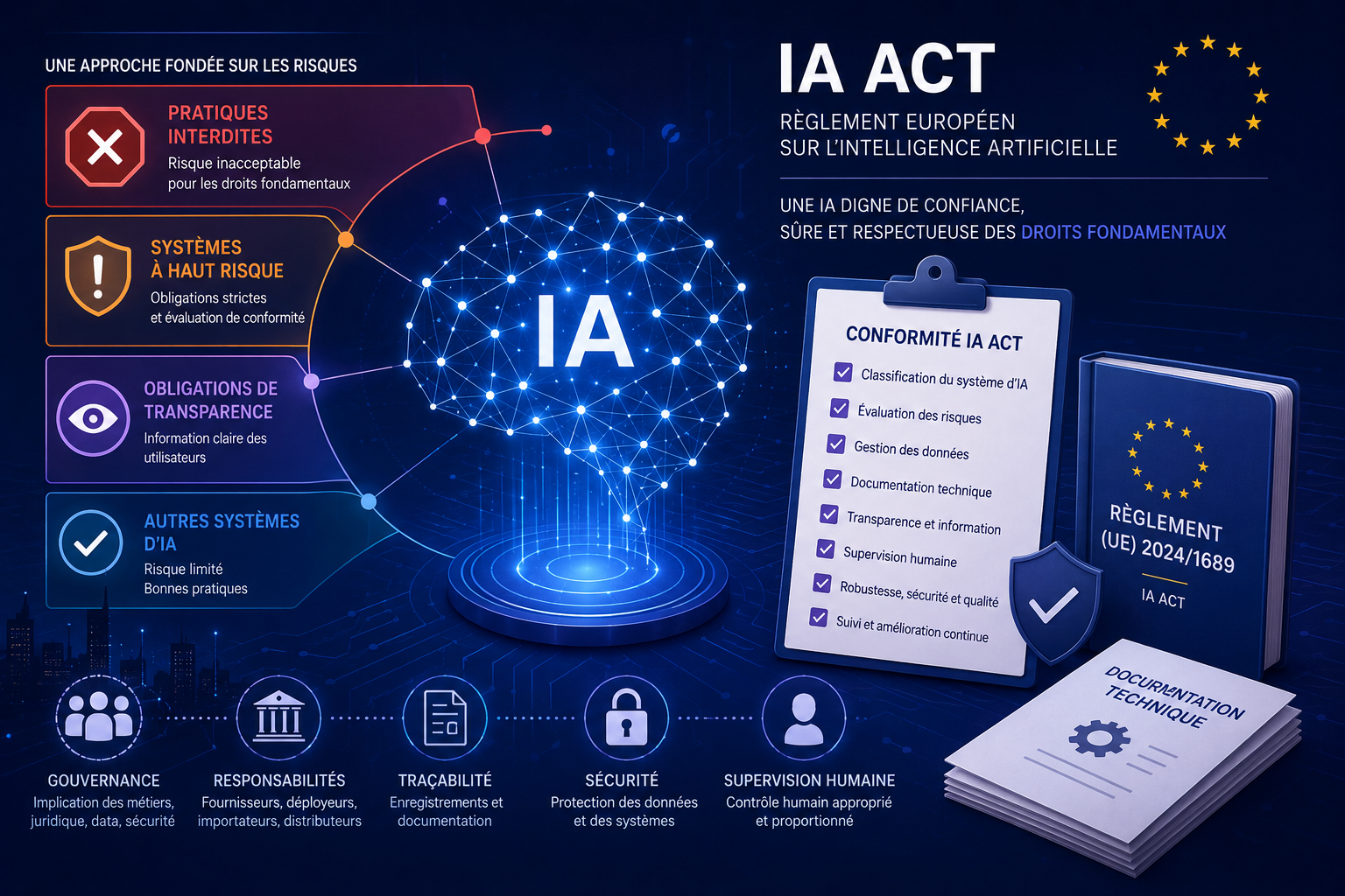 Règlement IA : comprendre le règlement européen sur l’intelligence artificielle et engager sa mise en conformité